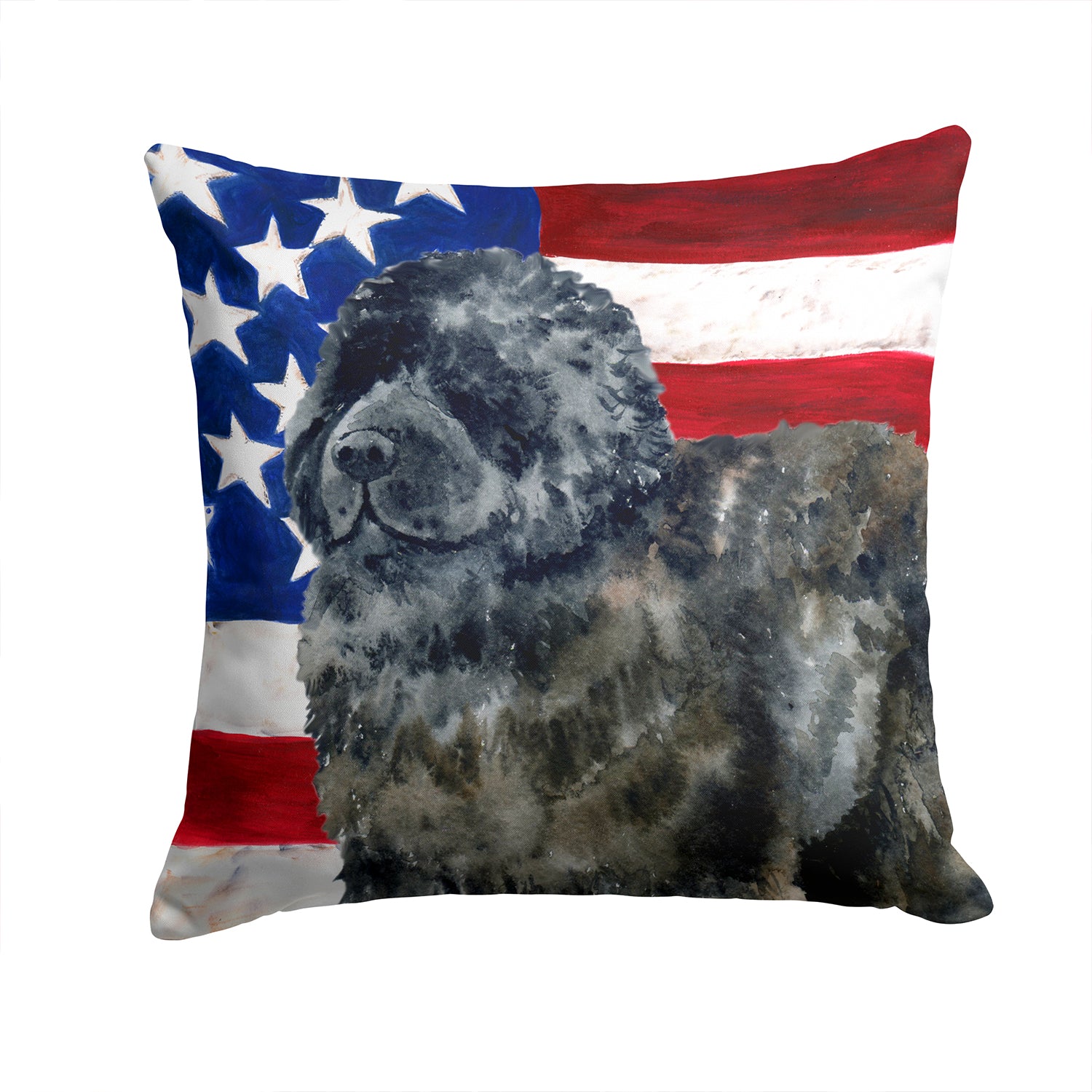 Newfoundland Patriotic Fabric Decorative Pillow BB9671PW1414 - the-store.com