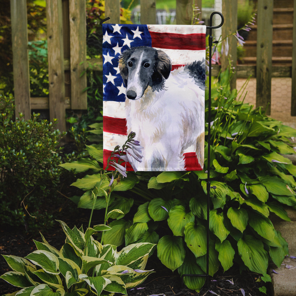 Borzoi Patriotic Flag Garden Size BB9672GF  the-store.com.