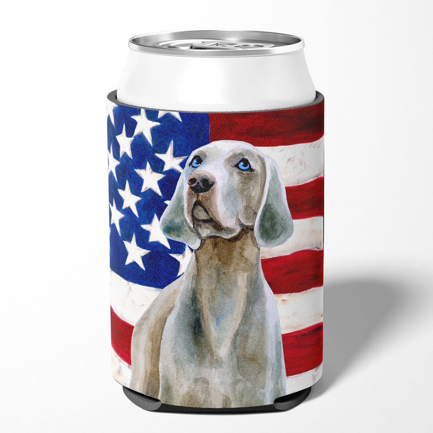 Weimaraner Patriotic Can or Bottle Hugger BB9674CC  the-store.com.