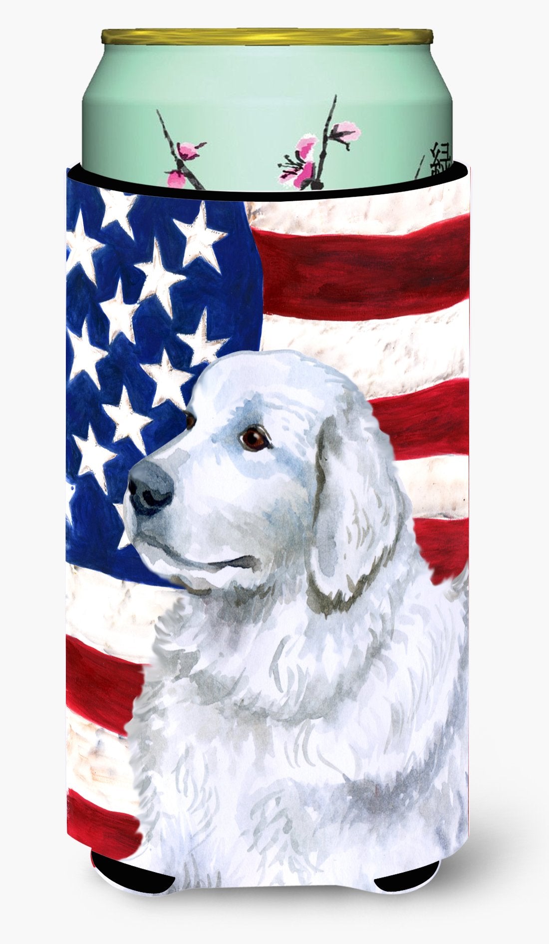 Maremma Sheepdog Patriotic Tall Boy Beverage Insulator Hugger BB9675TBC by Caroline&#39;s Treasures