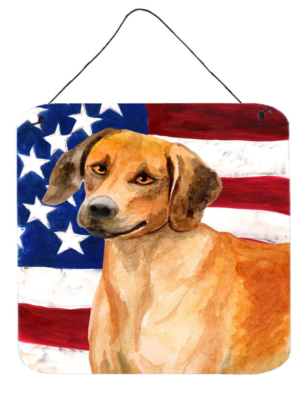 Rhodesian Ridgeback Patriotic Wall or Door Hanging Prints BB9676DS66 by Caroline's Treasures