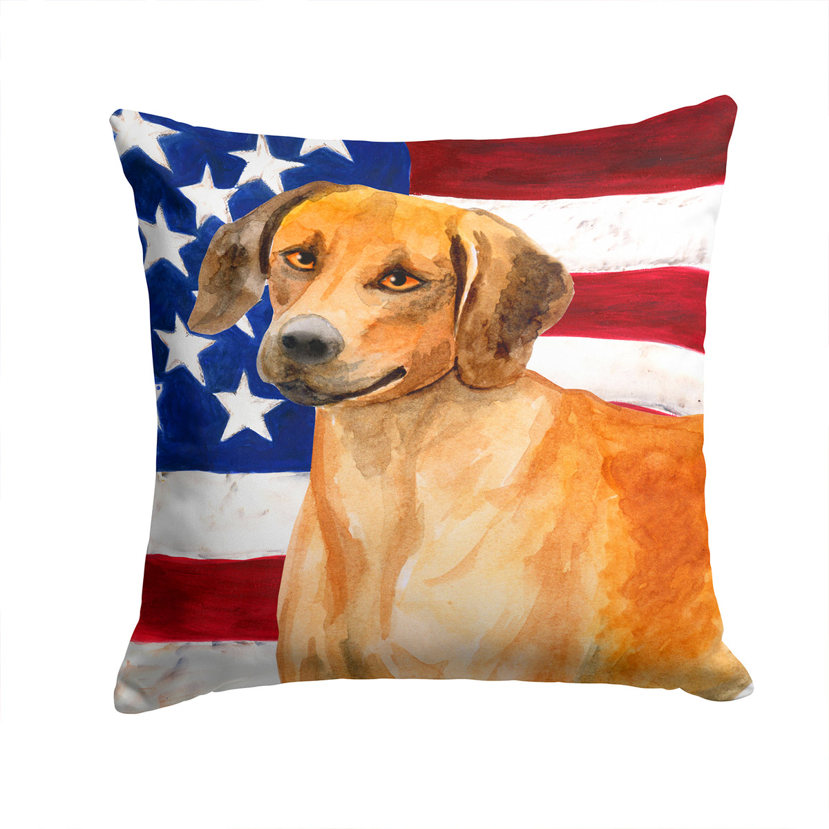 Rhodesian Ridgeback Patriotic Fabric Decorative Pillow BB9676PW1414 - the-store.com