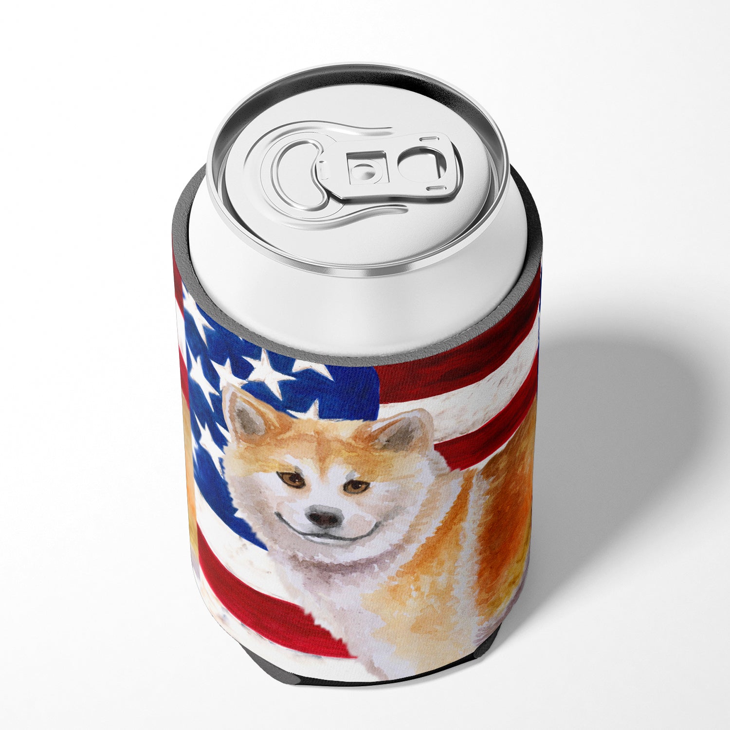 Shiba Inu Patriotic Can or Bottle Hugger BB9678CC  the-store.com.