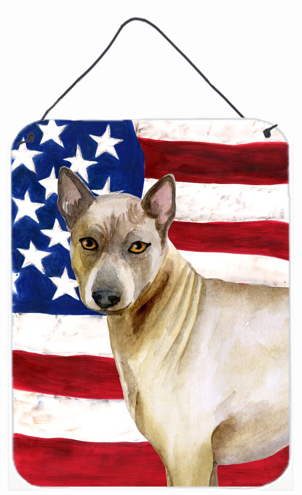 Thai Ridgeback Patriotic Wall or Door Hanging Prints BB9680DS1216 by Caroline&#39;s Treasures