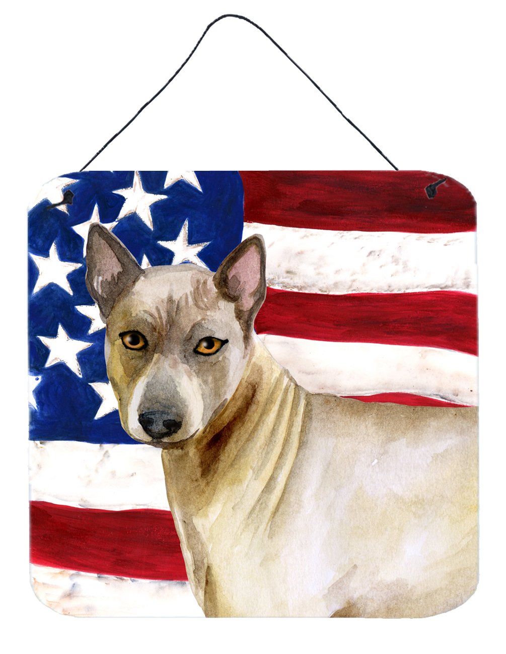 Thai Ridgeback Patriotic Wall or Door Hanging Prints BB9680DS66 by Caroline&#39;s Treasures