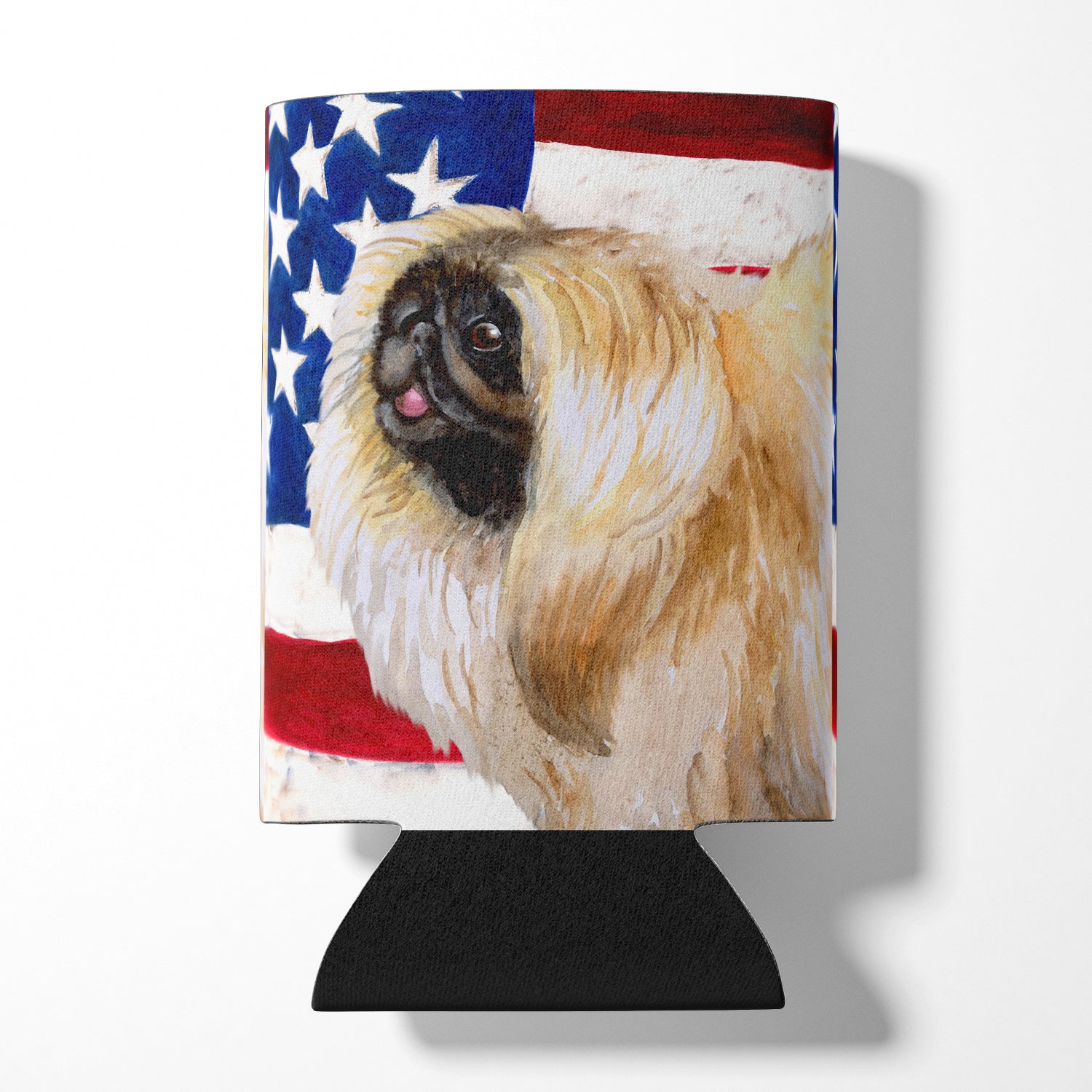 Pekingese Patriotic Can or Bottle Hugger BB9681CC  the-store.com.