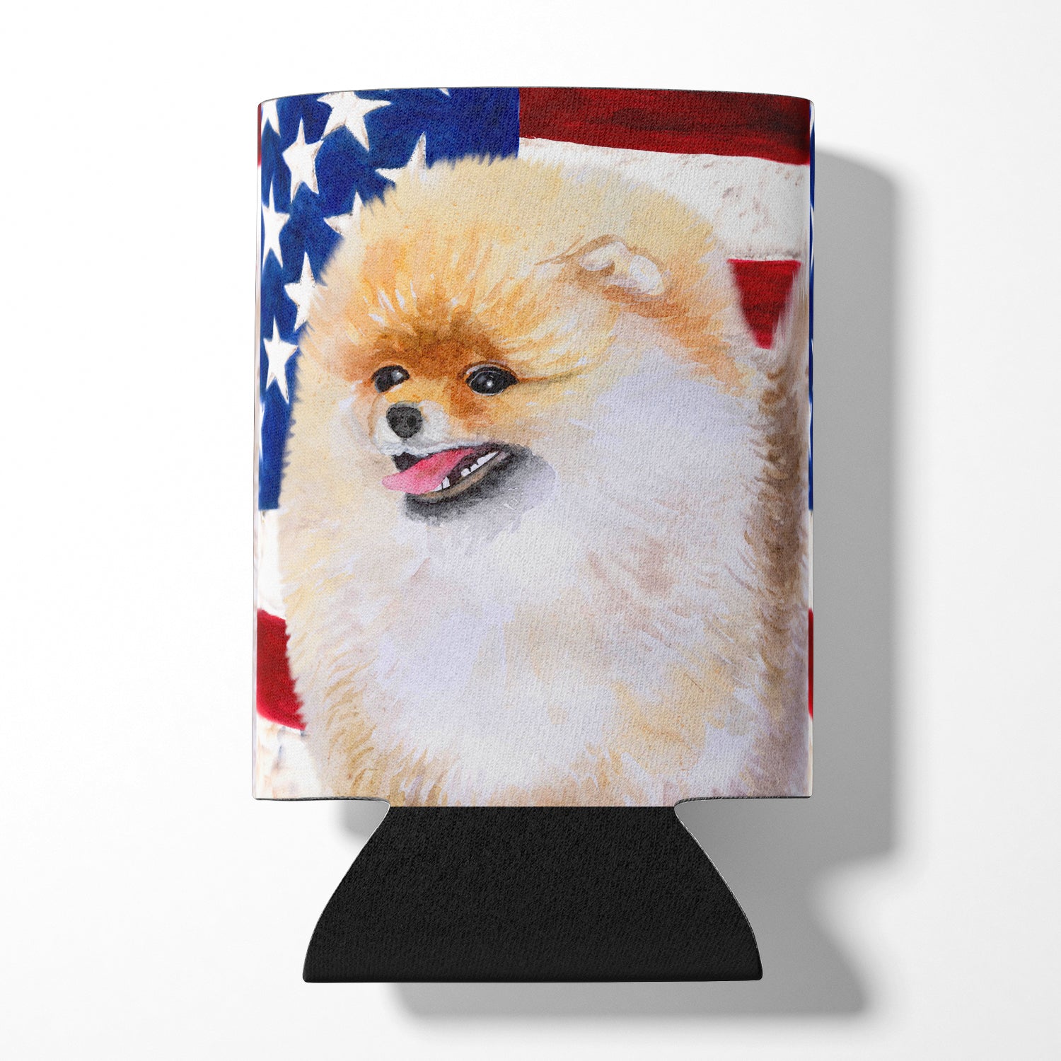 Pomeranian Patriotic Can or Bottle Hugger BB9682CC  the-store.com.