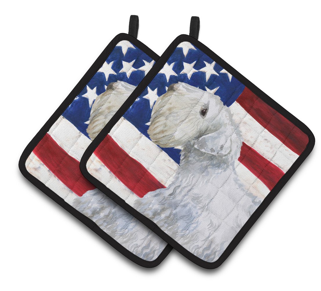 Sealyham Terrier Patriotic Pair of Pot Holders BB9684PTHD by Caroline's Treasures