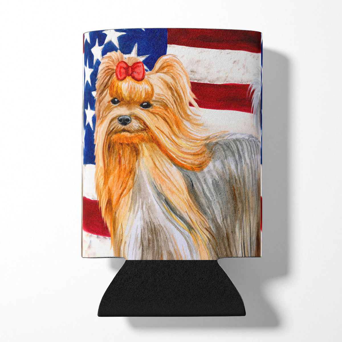 Yorkshire Terrier Patriotic Can or Bottle Hugger BB9685CC  the-store.com.