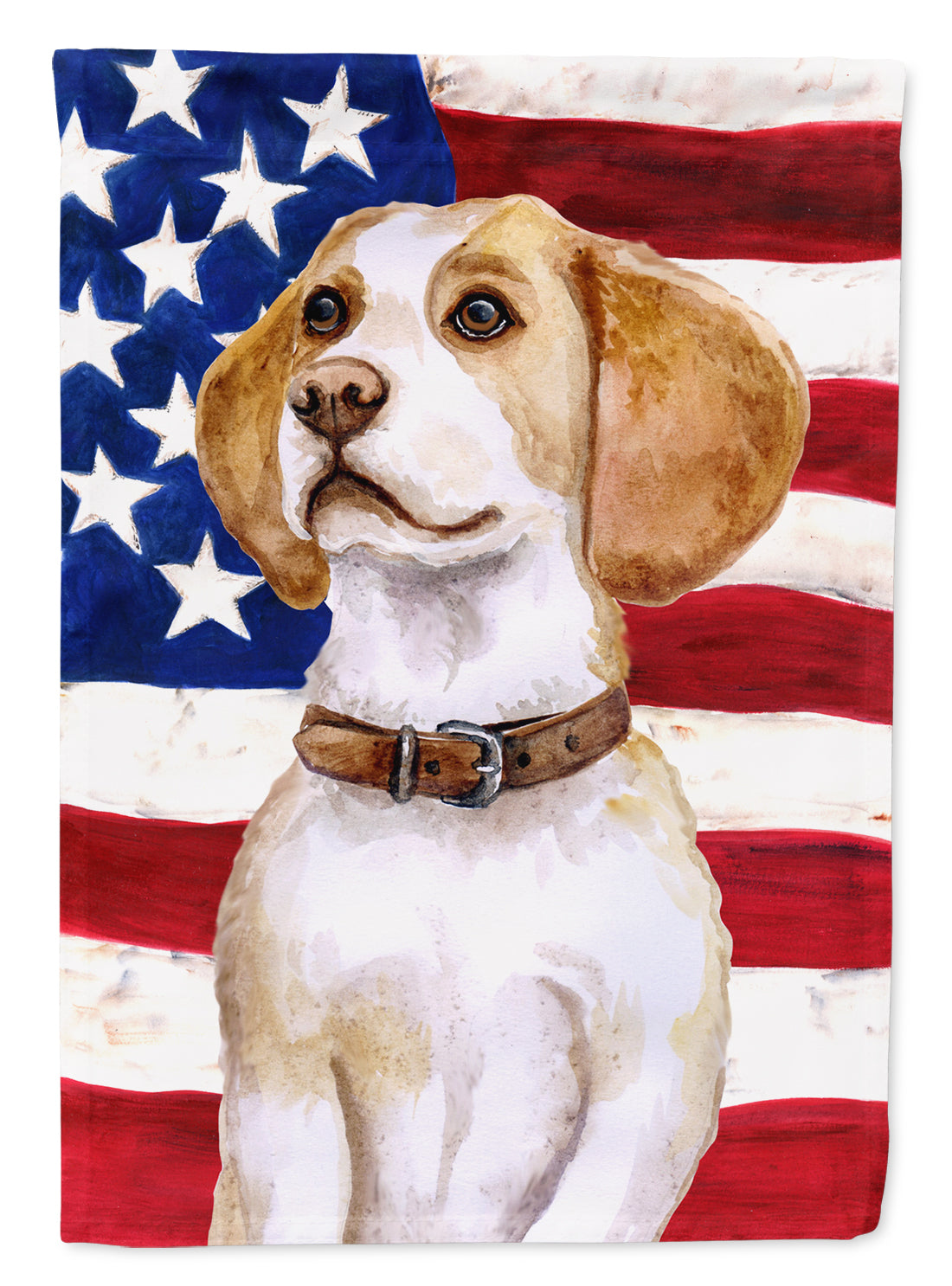 Beagle Patriotic Flag Canvas House Size BB9686CHF  the-store.com.