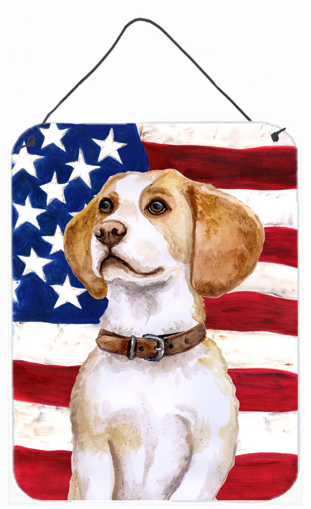 Beagle Patriotic Wall or Door Hanging Prints BB9686DS1216 by Caroline&#39;s Treasures