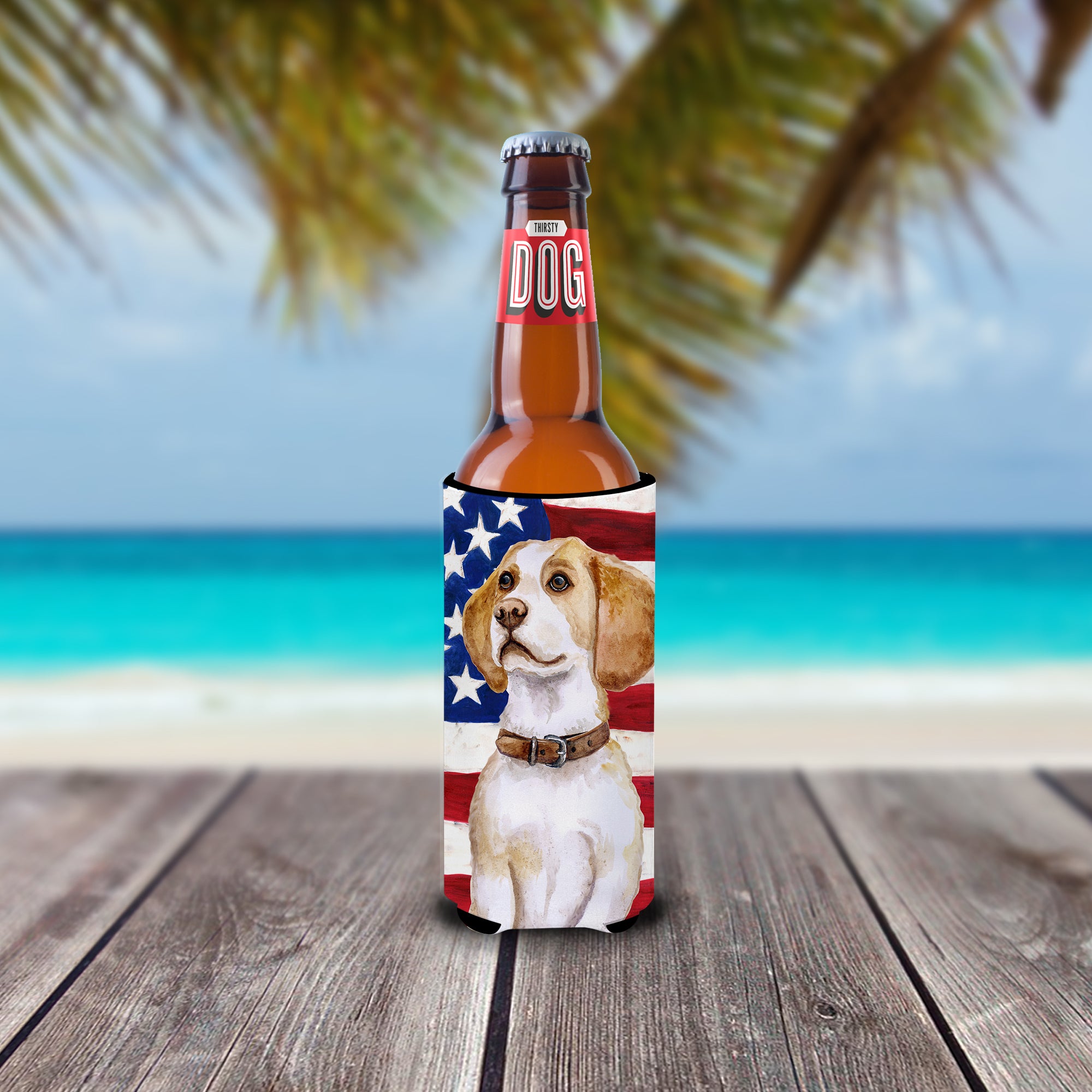 Beagle Patriotic  Ultra Hugger for slim cans BB9686MUK  the-store.com.