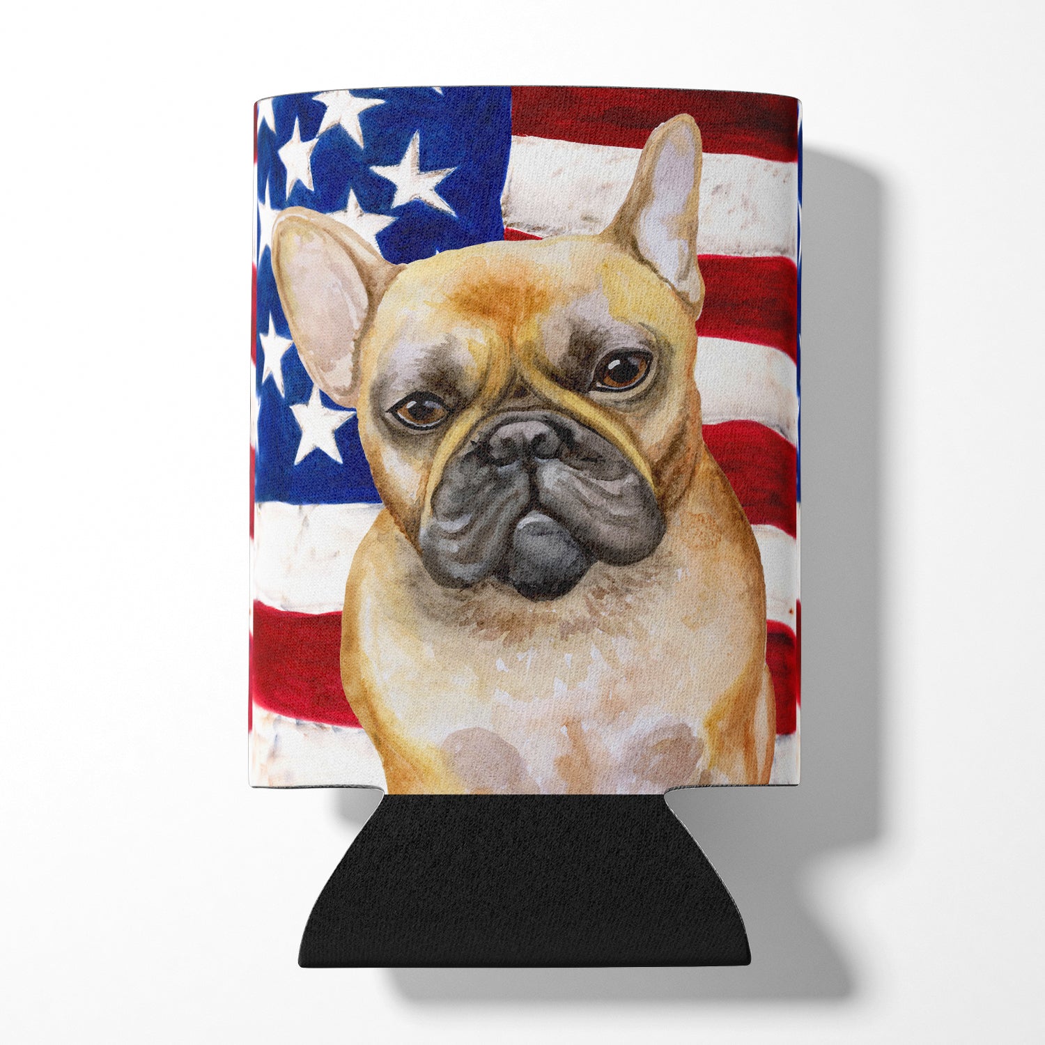 French Bulldog Patriotic Can or Bottle Hugger BB9688CC  the-store.com.