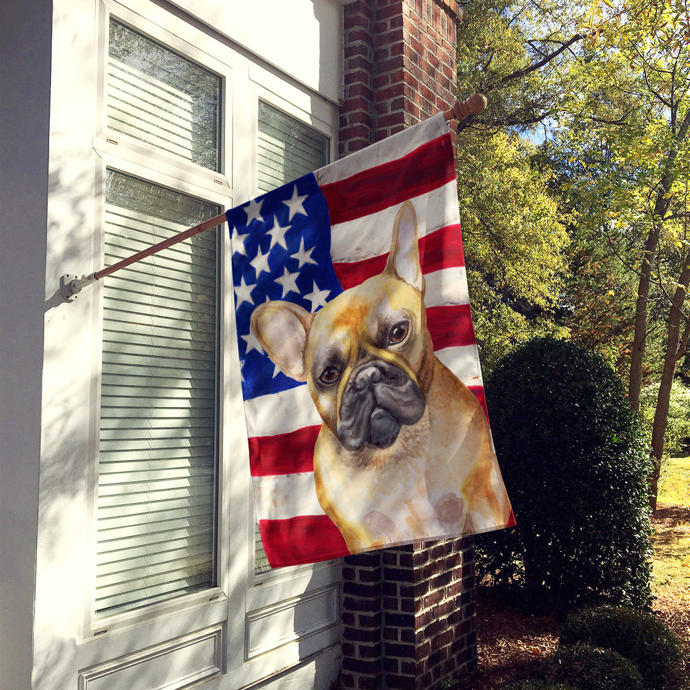 French Bulldog Patriotic Flag Canvas House Size BB9688CHF  the-store.com.