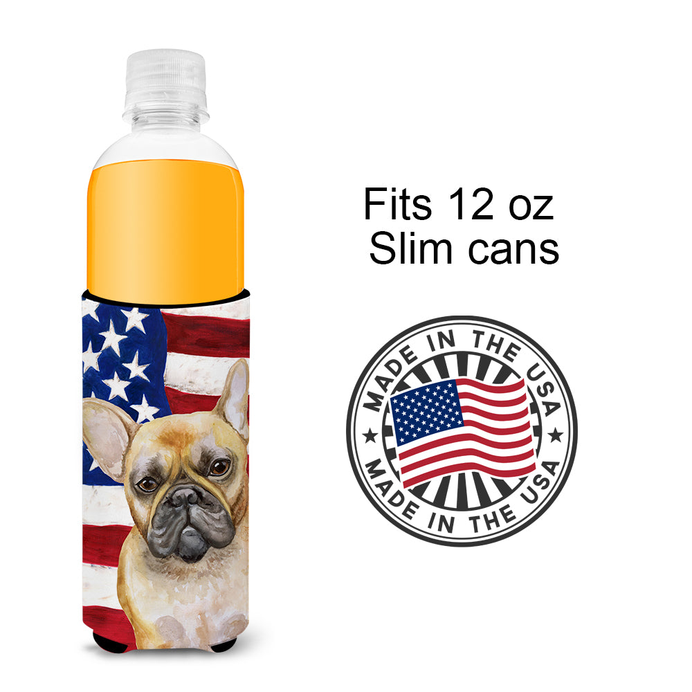 French Bulldog Patriotic  Ultra Hugger for slim cans BB9688MUK  the-store.com.