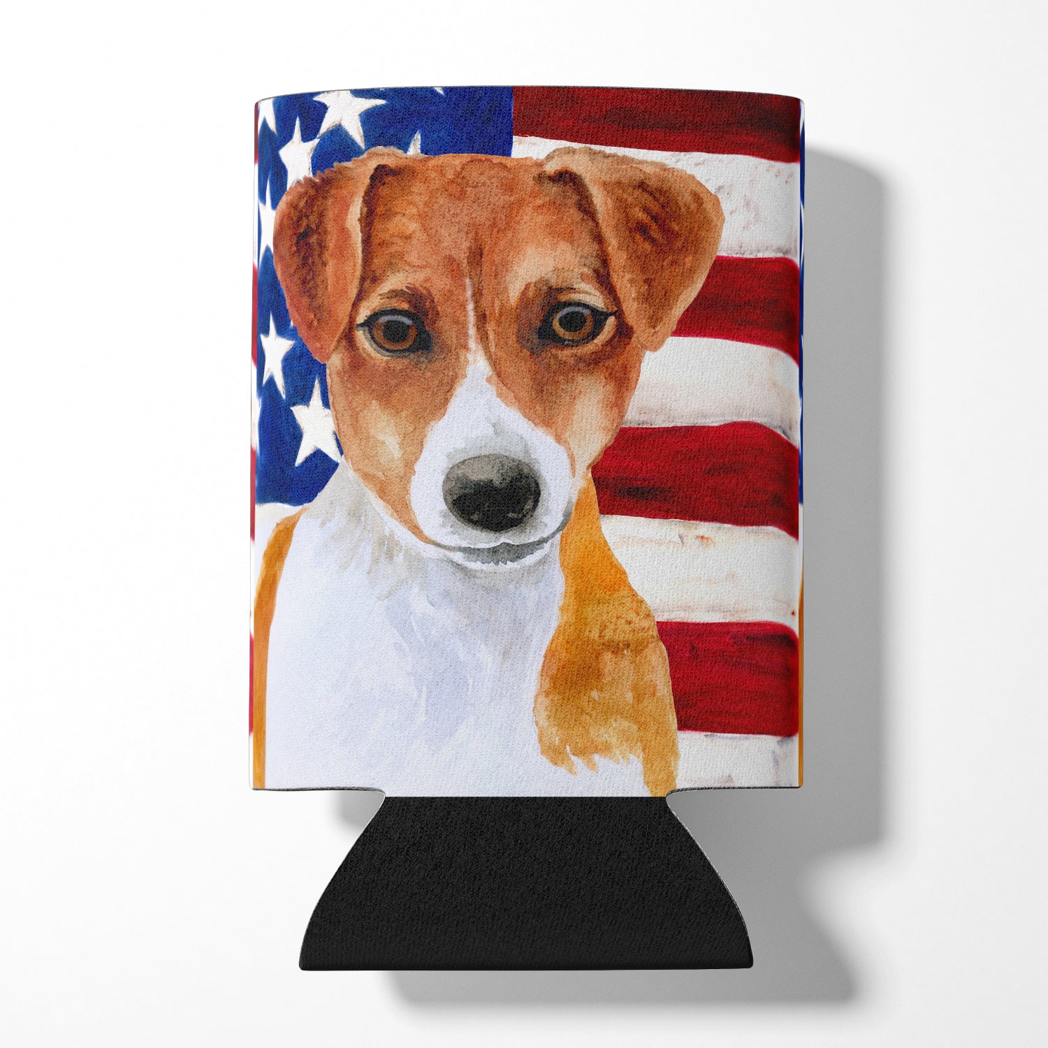 Jack Russell Terrier Patriotic Can or Bottle Hugger BB9689CC  the-store.com.