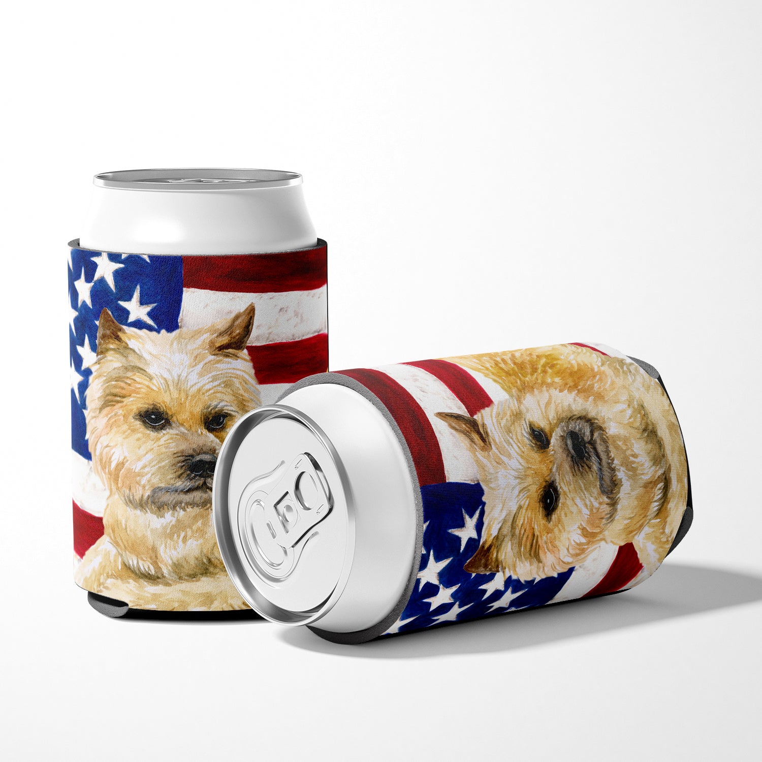 Cairn Terrier Patriotic Can or Bottle Hugger BB9690CC  the-store.com.