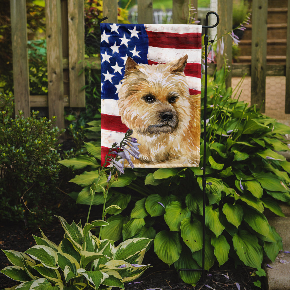 Cairn Terrier Patriotic Flag Garden Size BB9690GF  the-store.com.