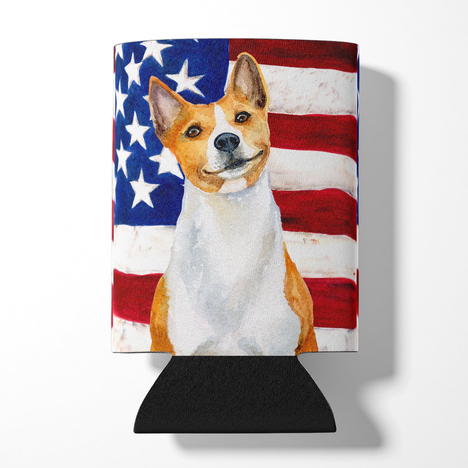 Basenji Patriotic Can or Bottle Hugger BB9692CC  the-store.com.