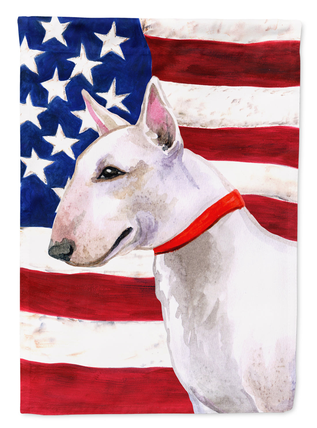 Bull Terrier Patriotic Flag Garden Size BB9693GF  the-store.com.