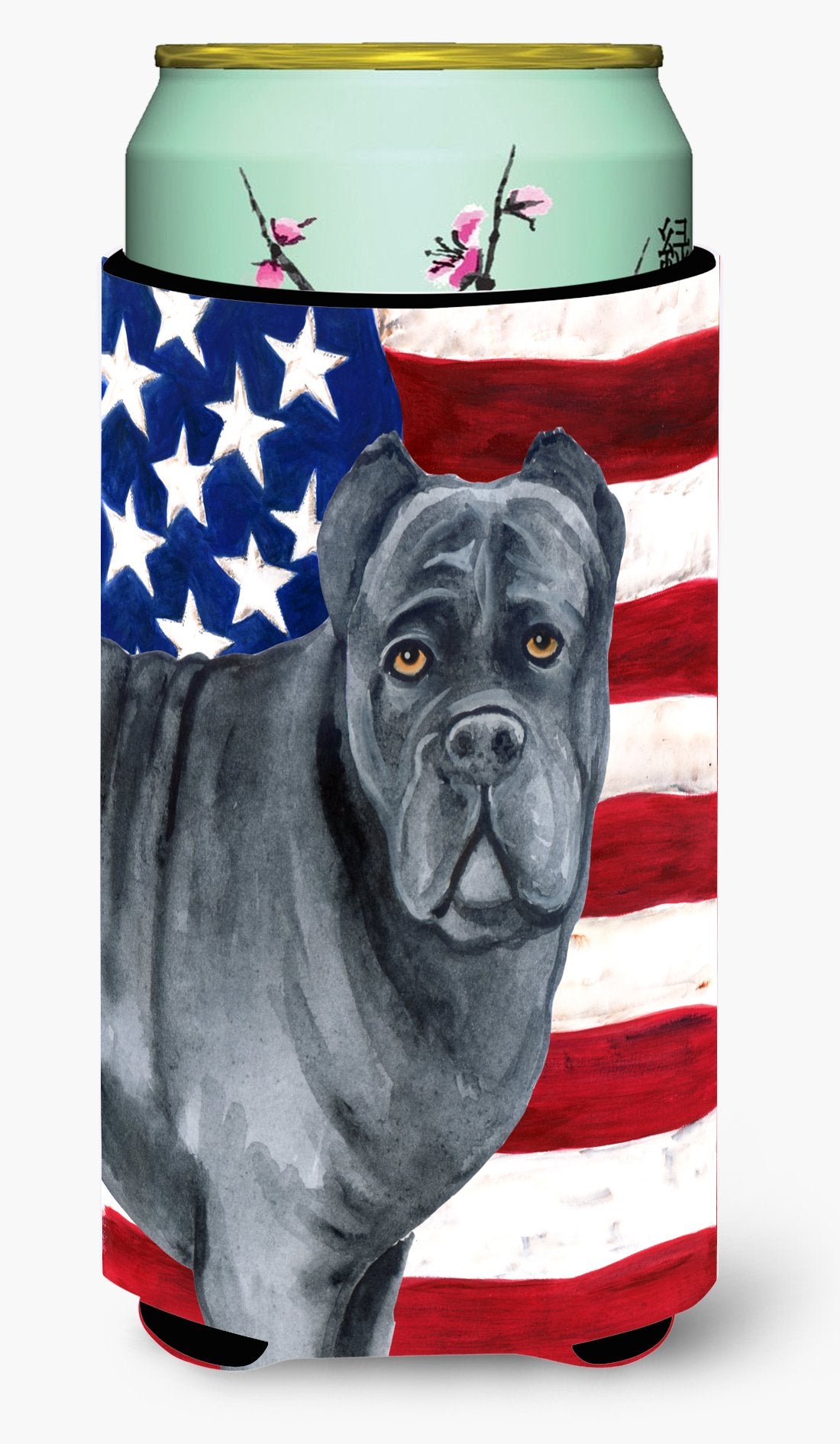 Cane Corso Patriotic Tall Boy Beverage Insulator Hugger BB9694TBC by Caroline&#39;s Treasures