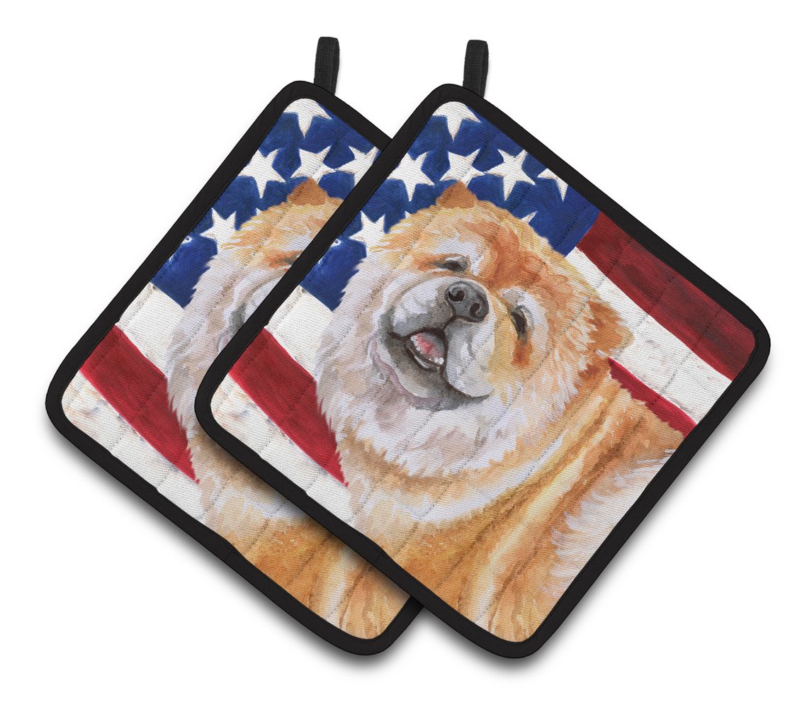 Cane Corso Patriotic Pair of Pot Holders BB9695PTHD by Caroline's Treasures