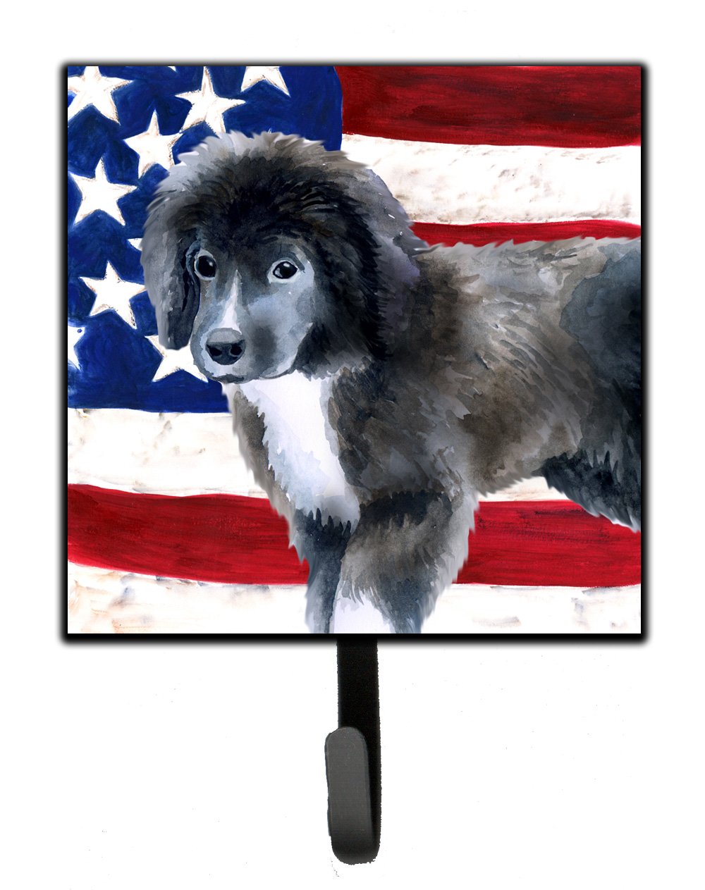 Newfoundland Puppy Patriotic Leash or Key Holder BB9699SH4 by Caroline's Treasures