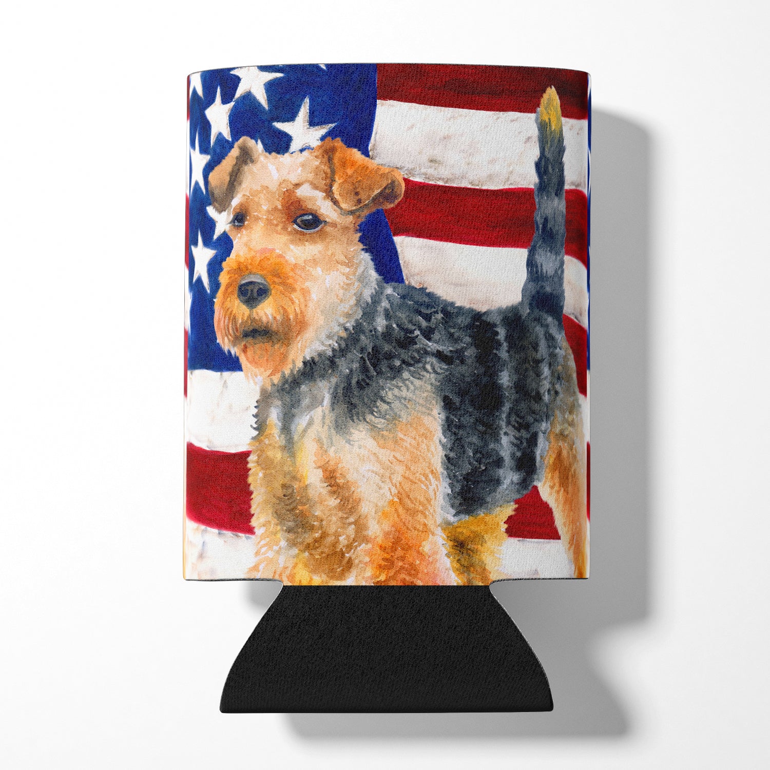 Welsh Terrier Patriotic Can or Bottle Hugger BB9700CC  the-store.com.