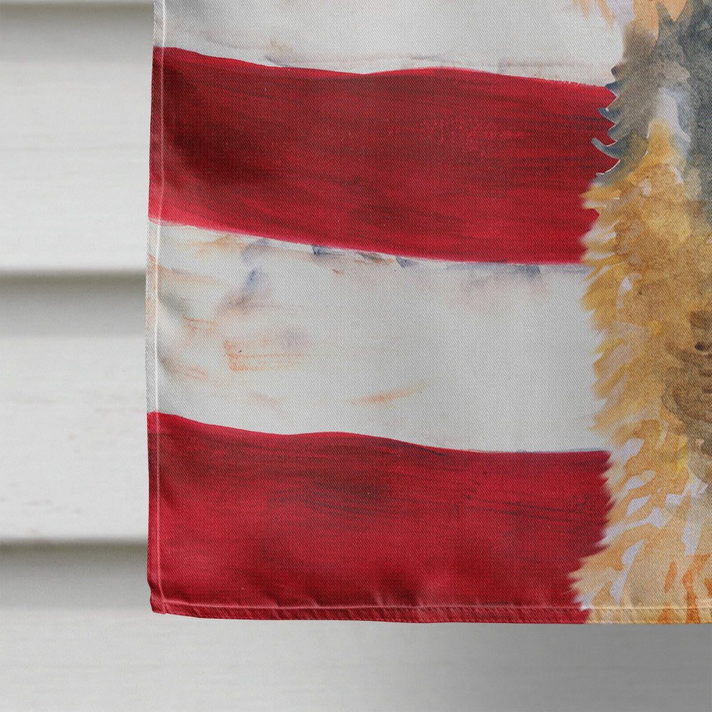 Welsh Terrier Patriotic Flag Canvas House Size BB9700CHF  the-store.com.