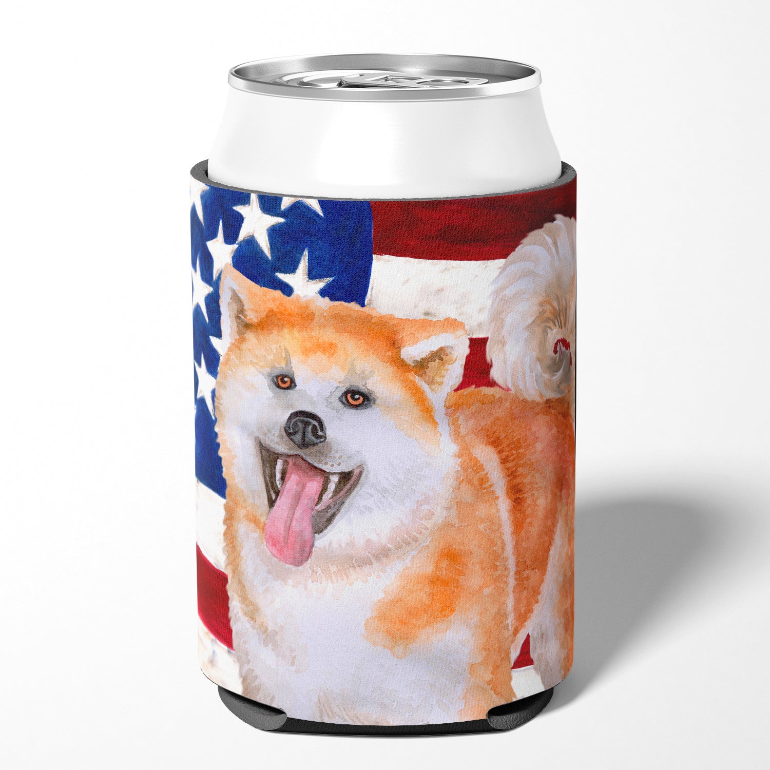 Akita Patriotic Can or Bottle Hugger BB9703CC  the-store.com.