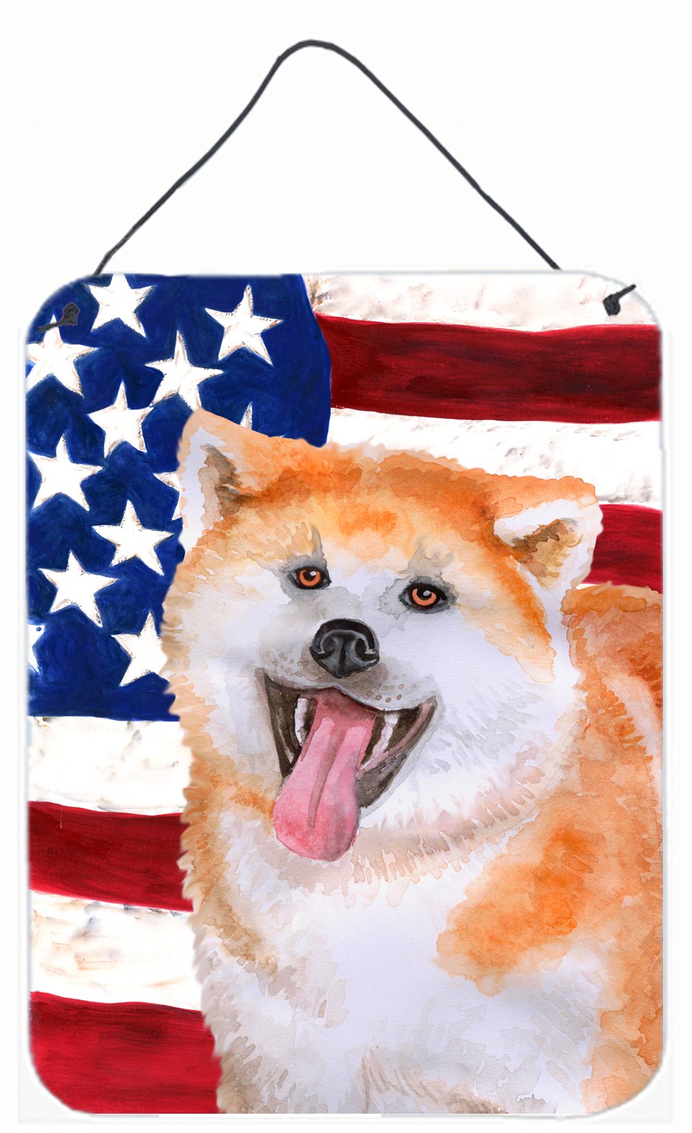 Akita Patriotic Wall or Door Hanging Prints BB9703DS1216 by Caroline&#39;s Treasures