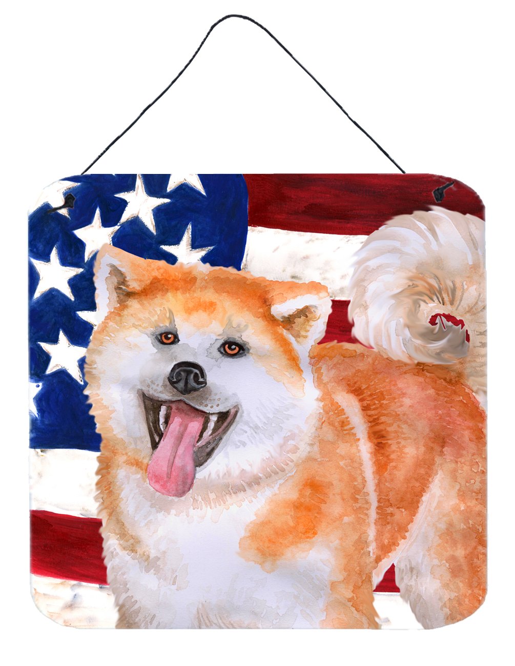 Akita Patriotic Wall or Door Hanging Prints BB9703DS66 by Caroline&#39;s Treasures