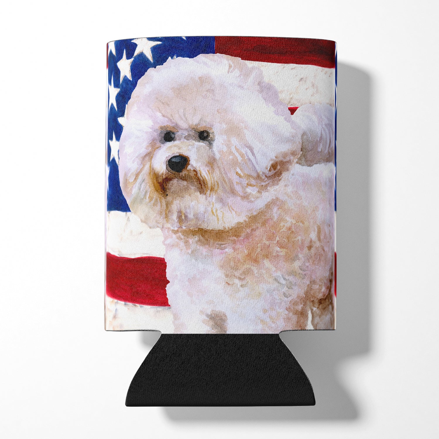 Bichon Frise #2 Patriotic Can or Bottle Hugger BB9705CC  the-store.com.