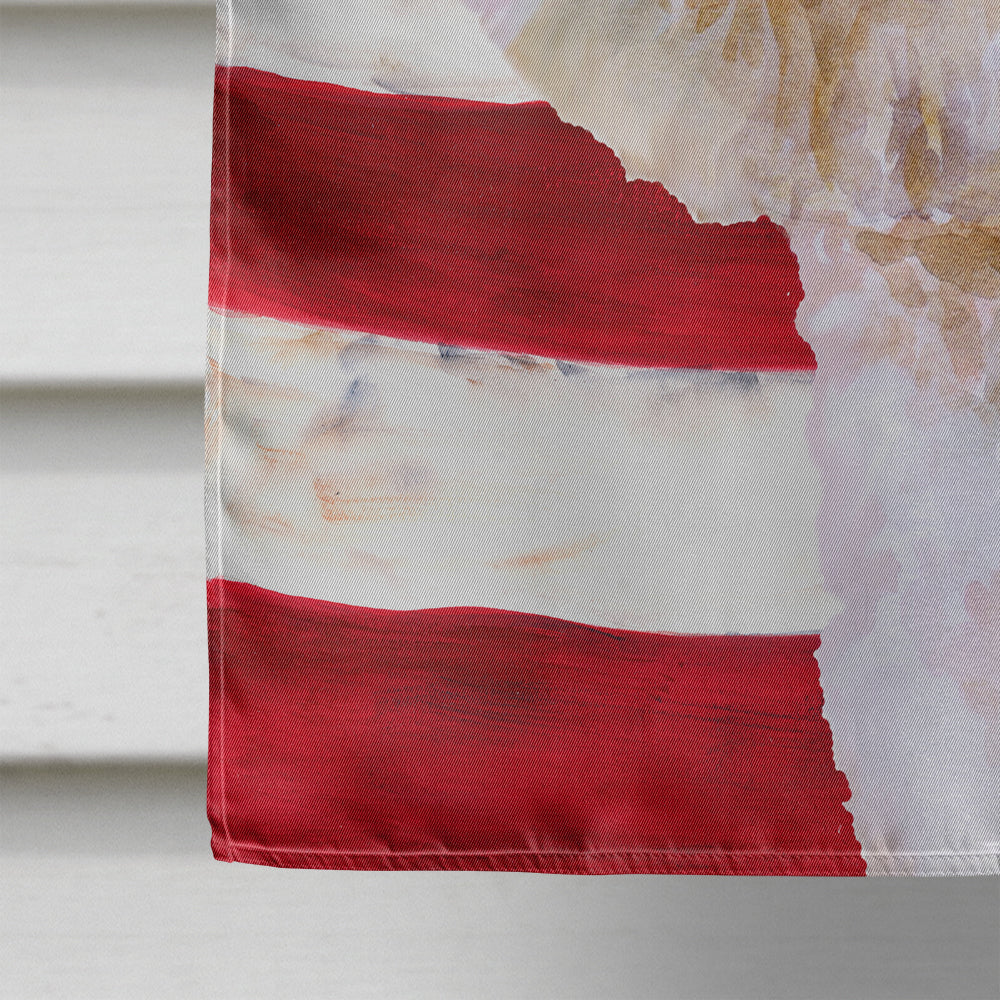 Bichon Frise #2 Patriotic Flag Canvas House Size BB9705CHF  the-store.com.