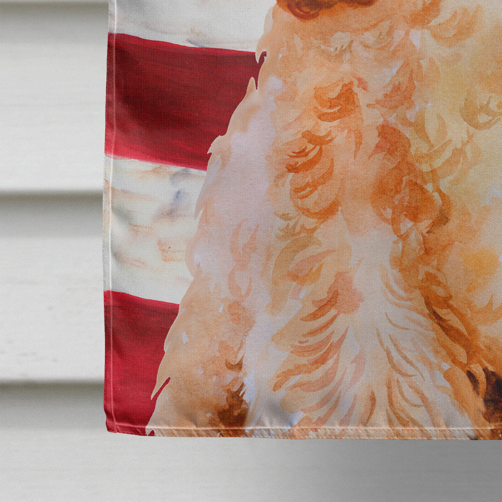 Cocker Spaniel Patriotic Flag Canvas House Size BB9706CHF  the-store.com.