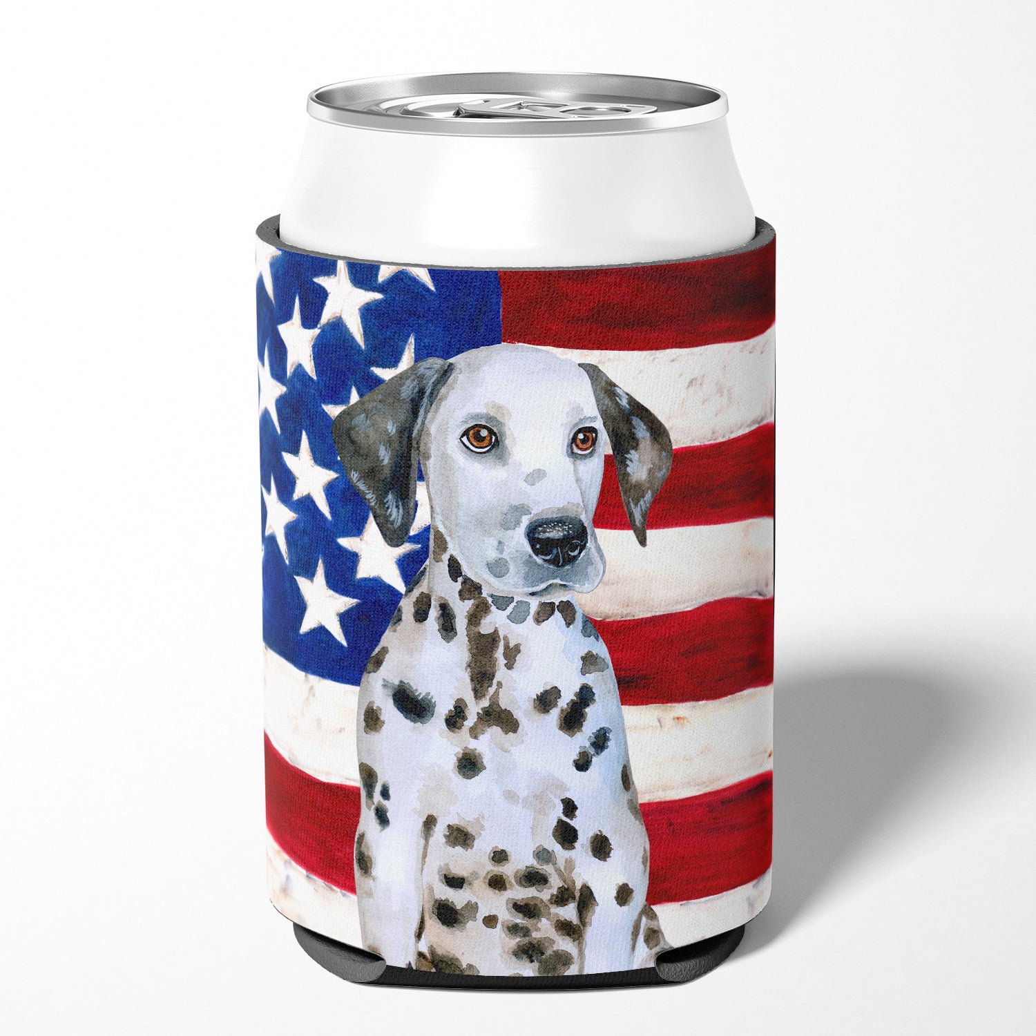 Dalmatian Puppy Patriotic Can or Bottle Hugger BB9708CC  the-store.com.