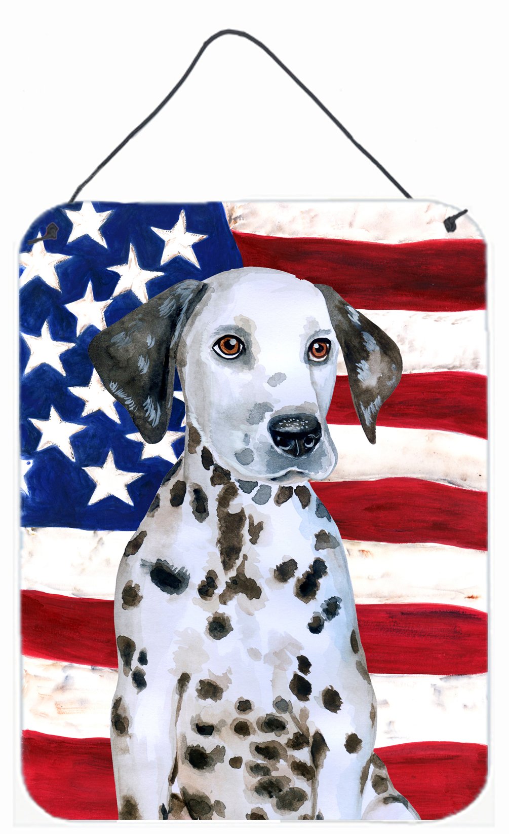 Dalmatian Puppy Patriotic Wall or Door Hanging Prints BB9708DS1216 by Caroline's Treasures