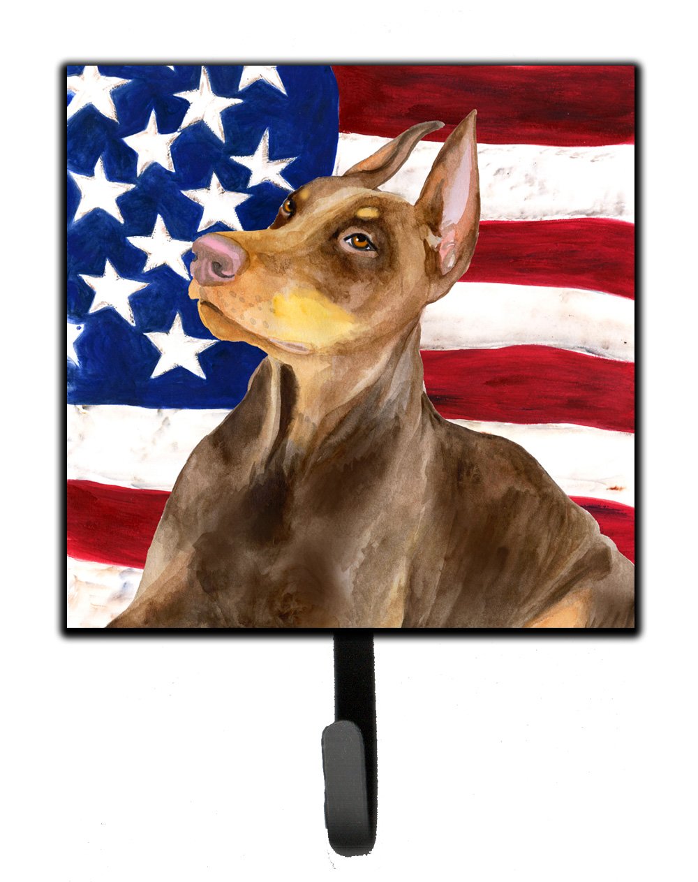 Doberman Pinscher Patriotic Leash or Key Holder BB9709SH4 by Caroline's Treasures