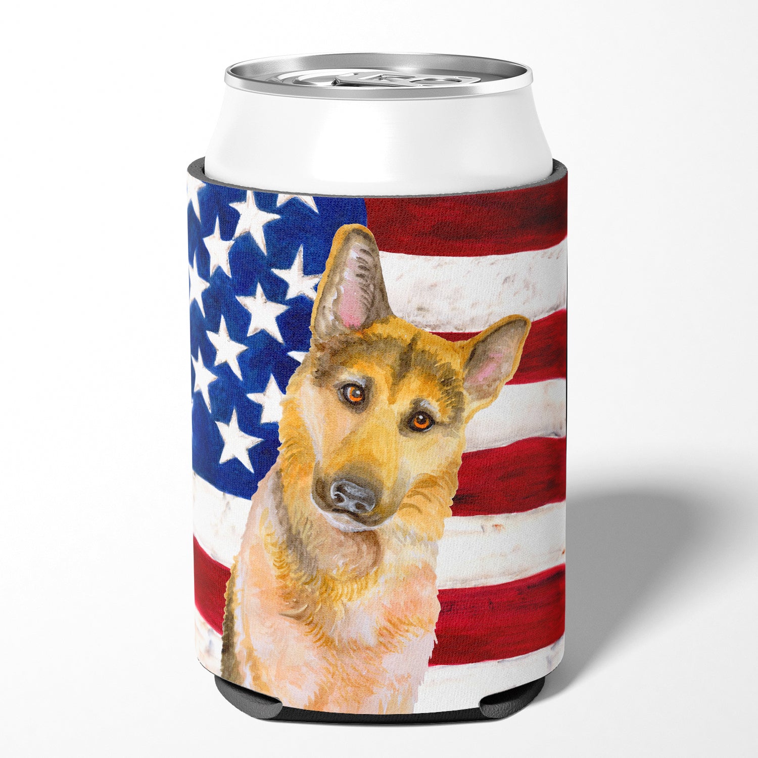 German Shepherd #2 Patriotic Can or Bottle Hugger BB9711CC  the-store.com.