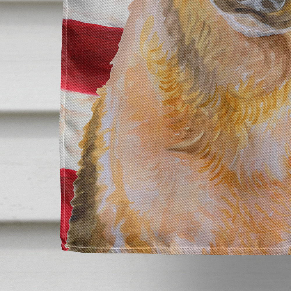 German Shepherd #2 Patriotic Flag Canvas House Size BB9711CHF  the-store.com.