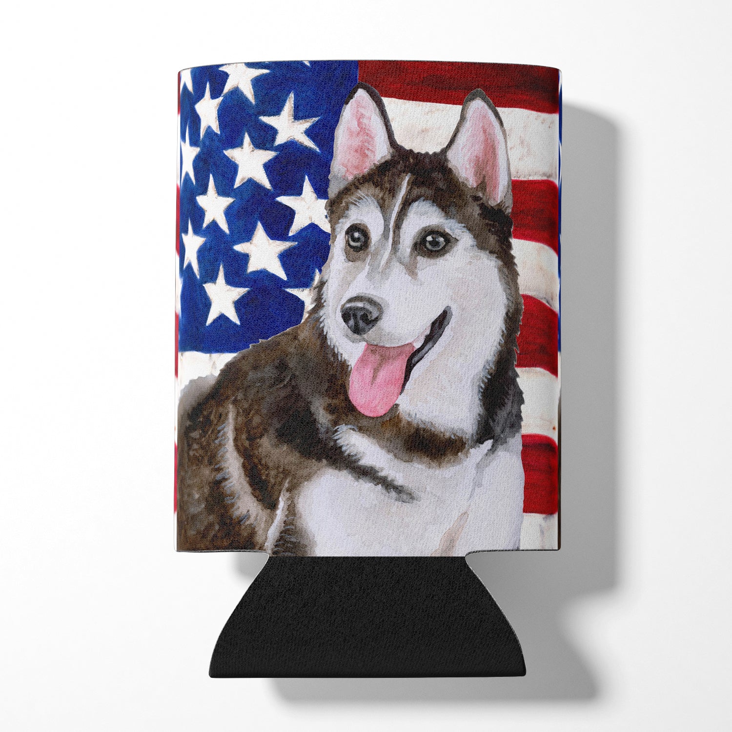 Siberian Husky #2 Patriotic Can or Bottle Hugger BB9712CC  the-store.com.