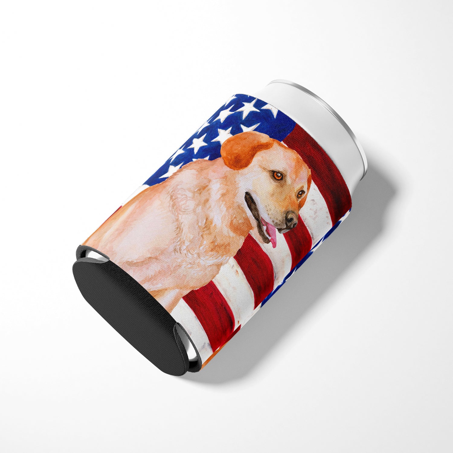 Labrador Retriever Patriotic Can or Bottle Hugger BB9714CC  the-store.com.