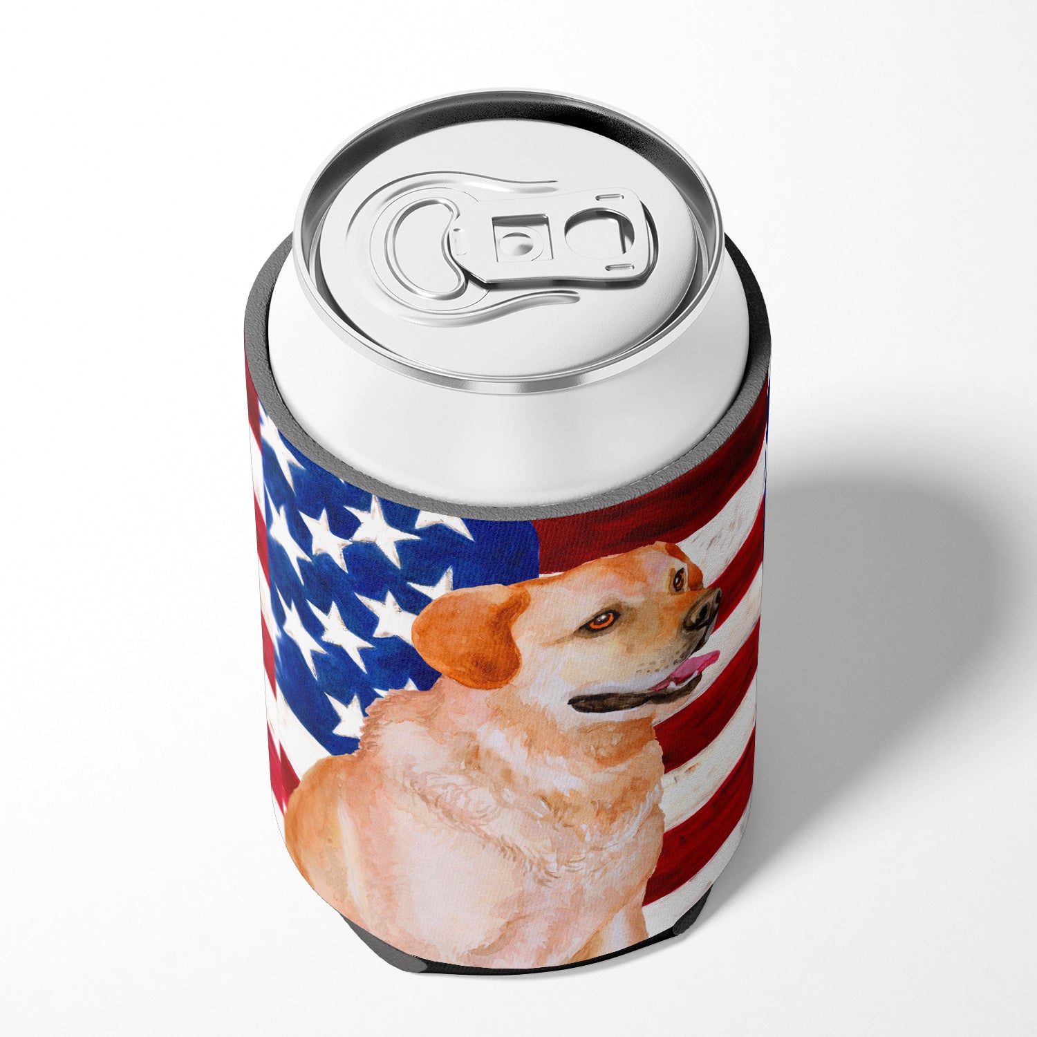 Labrador Retriever Patriotic Can or Bottle Hugger BB9714CC  the-store.com.