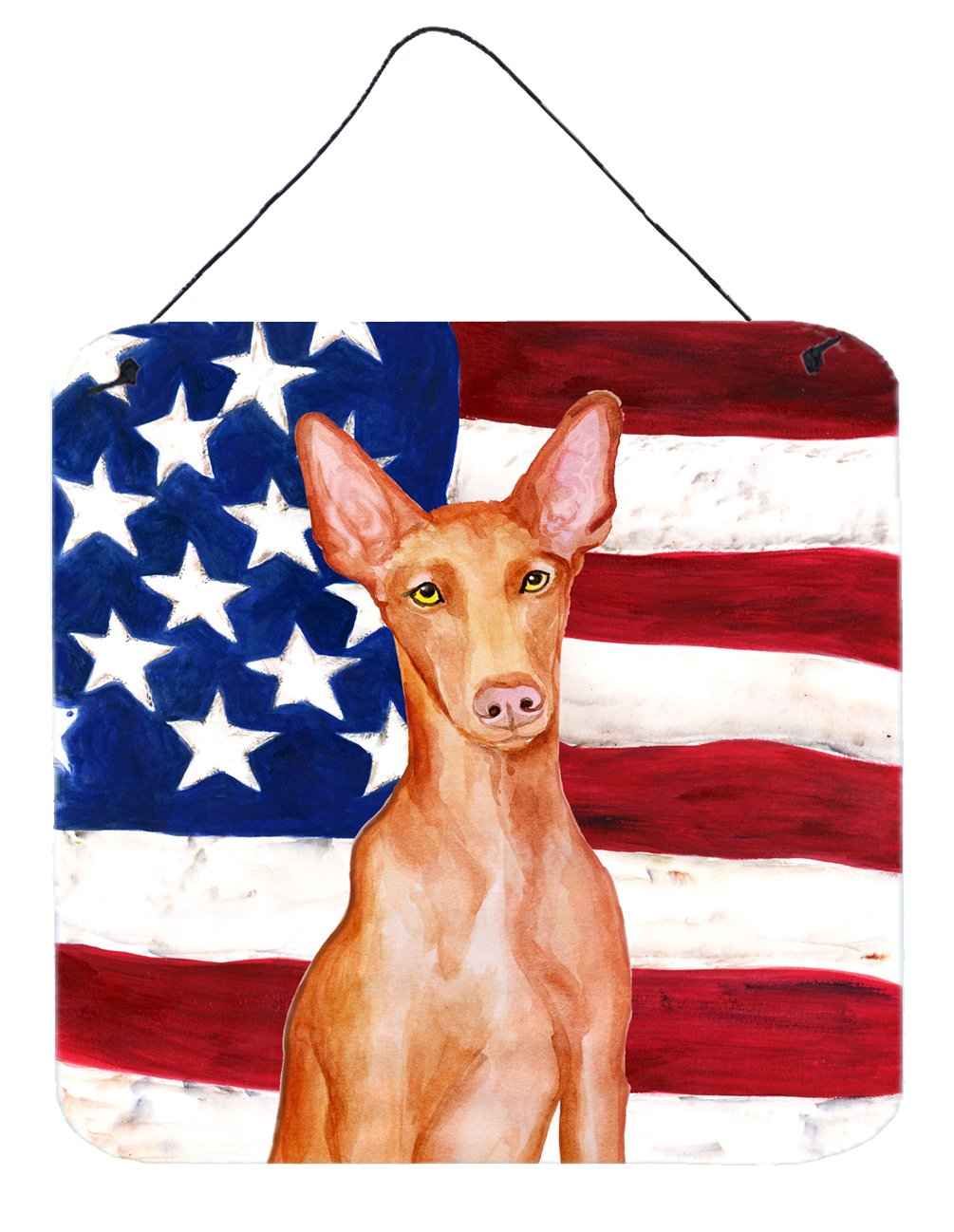 Pharaoh Hound Patriotic Wall or Door Hanging Prints BB9715DS66 by Caroline's Treasures