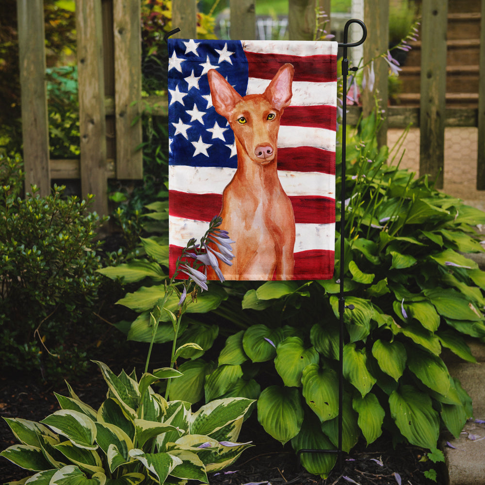 Pharaoh Hound Patriotic Flag Garden Size BB9715GF  the-store.com.