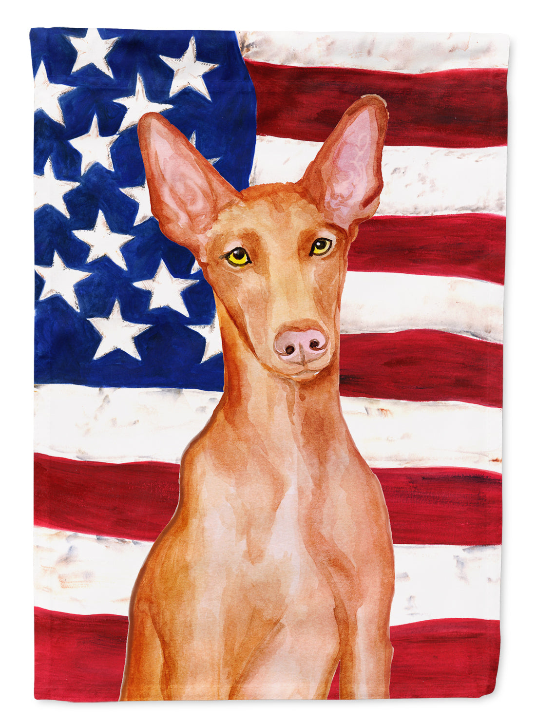 Pharaoh Hound Patriotic Flag Garden Size BB9715GF  the-store.com.