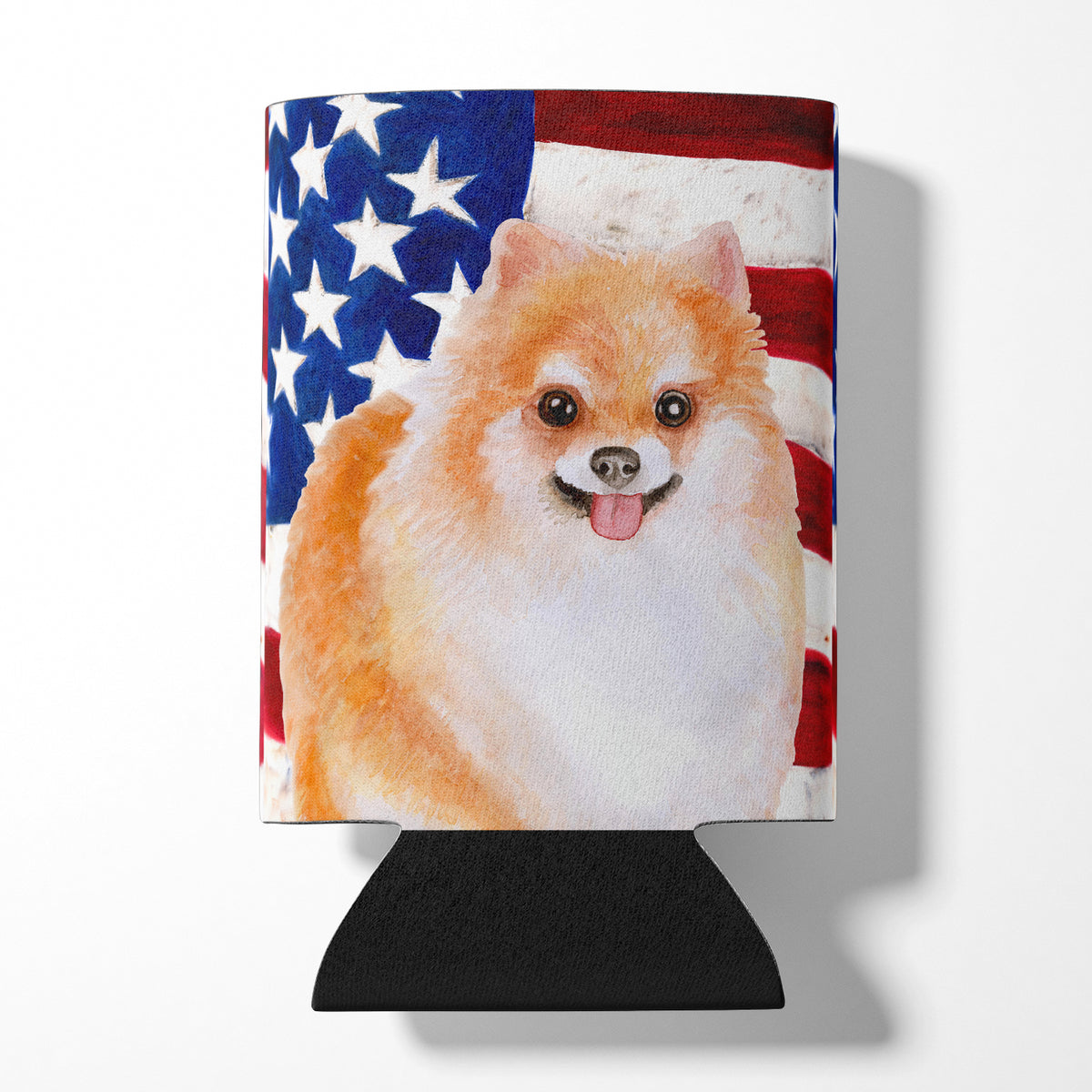 Pomeranian #2 Patriotic Can or Bottle Hugger BB9716CC  the-store.com.