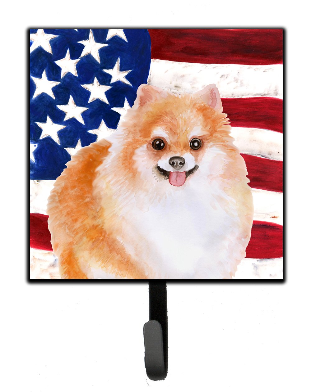 Pomeranian #2 Patriotic Leash or Key Holder BB9716SH4 by Caroline&#39;s Treasures