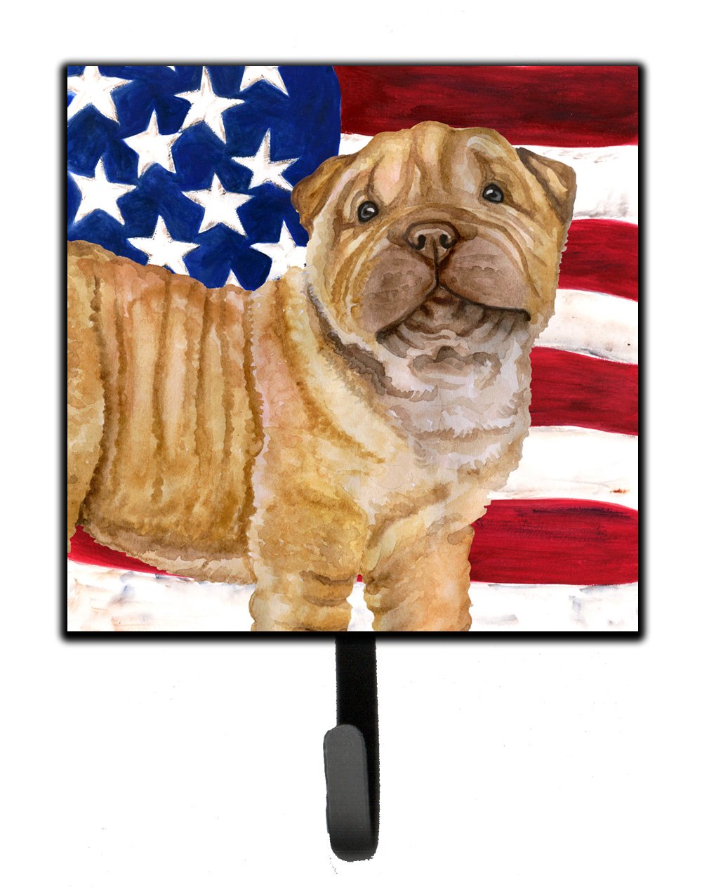 Shar Pei Puppy Patriotic Leash or Key Holder BB9719SH4 by Caroline's Treasures