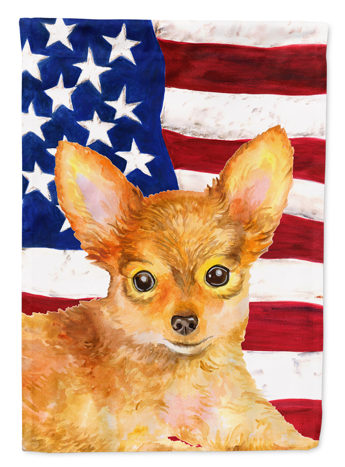 Toy Terrier Patriotic Flag Garden Size BB9722GF  the-store.com.